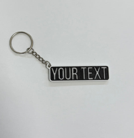 Custom Text Keychain