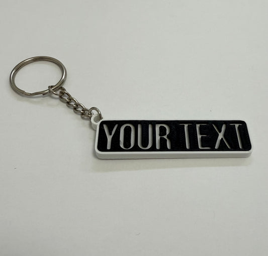 Custom Text Keychain